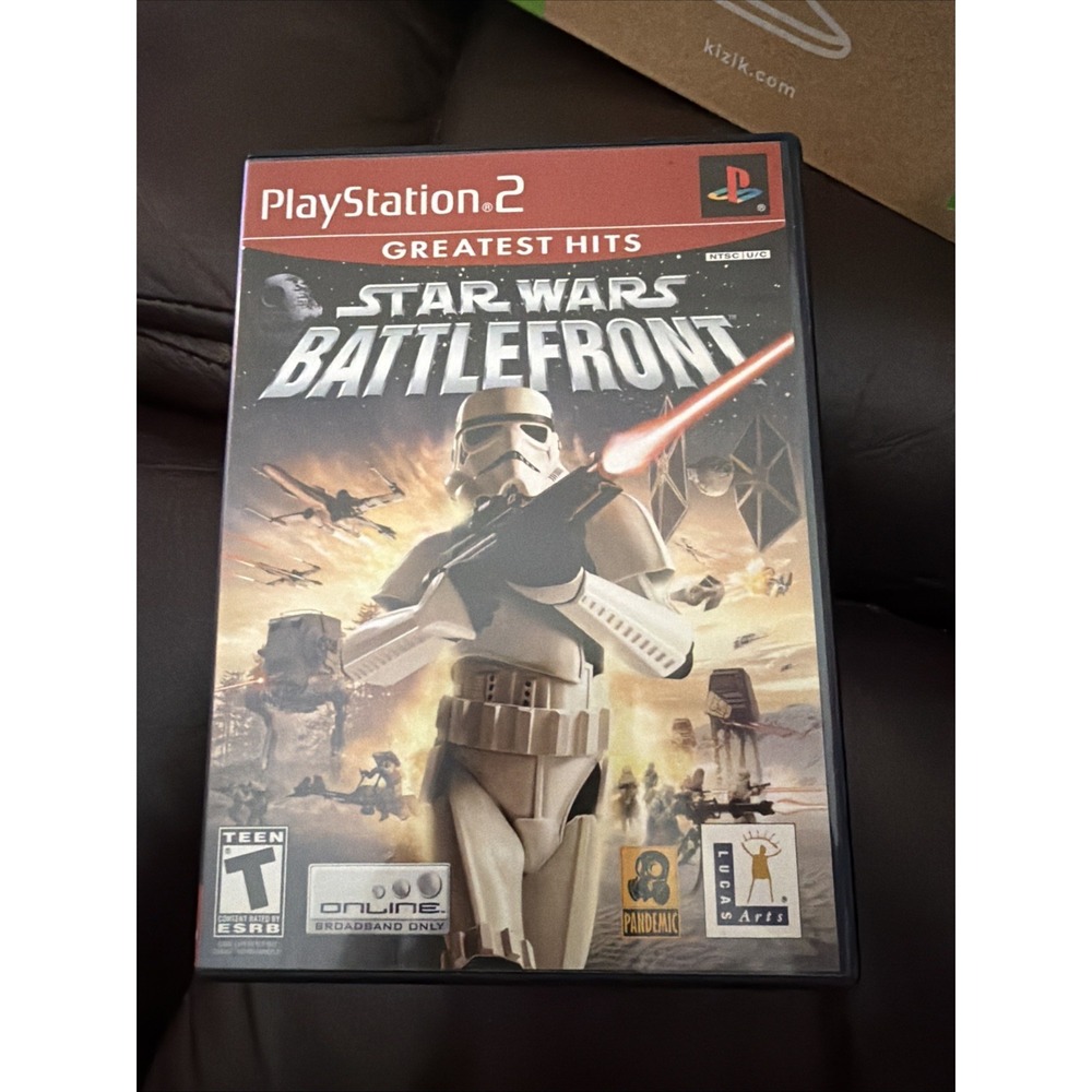 Star Wars Battlefront PlayStation 2 Video Game PS2 Complete CIB Greatest Hits